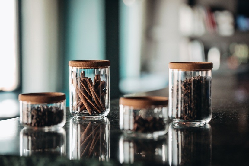 spice storage jars